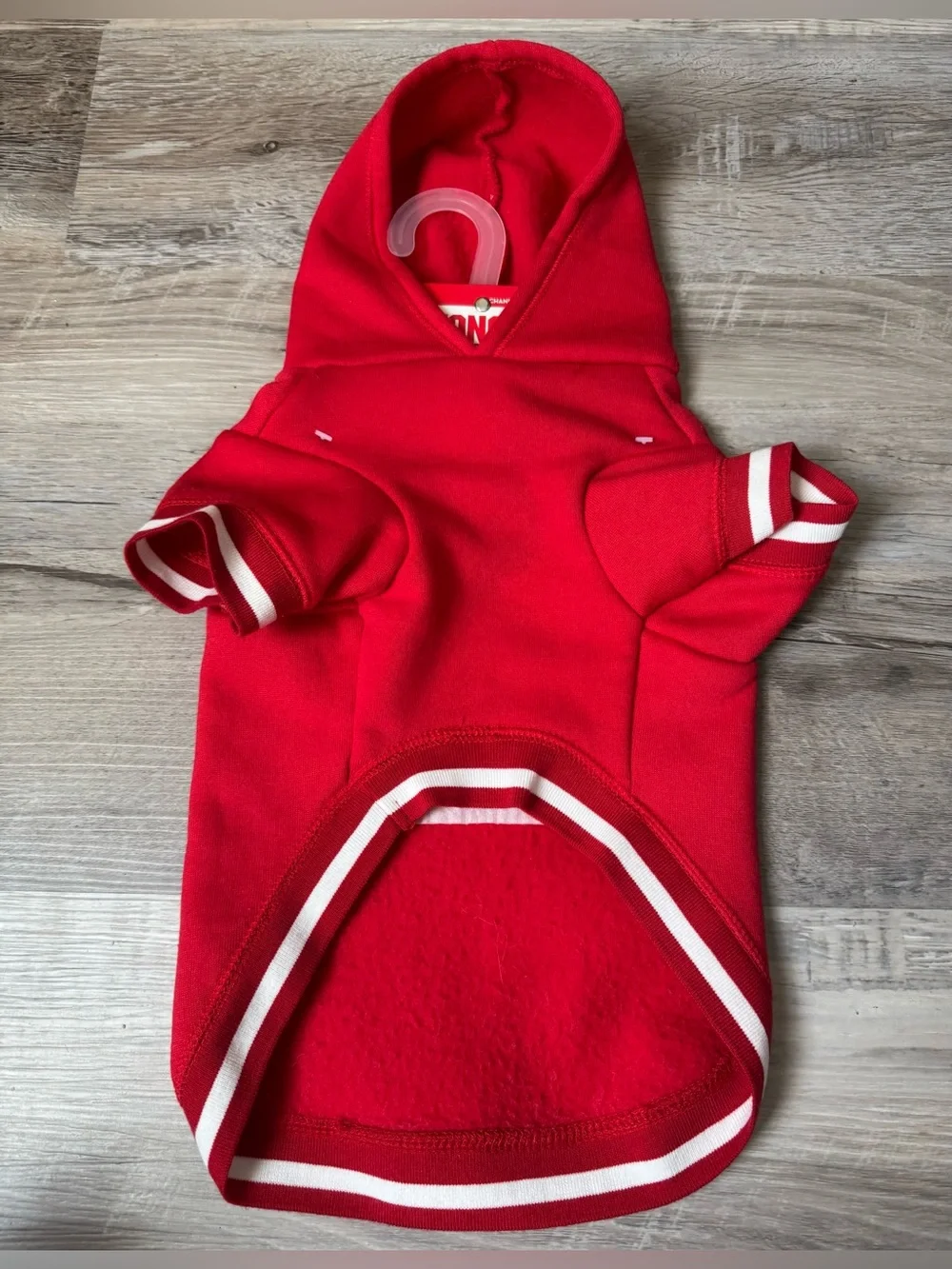 KONG red dog hoodie (size S/P). This fleece model features classic white sporty